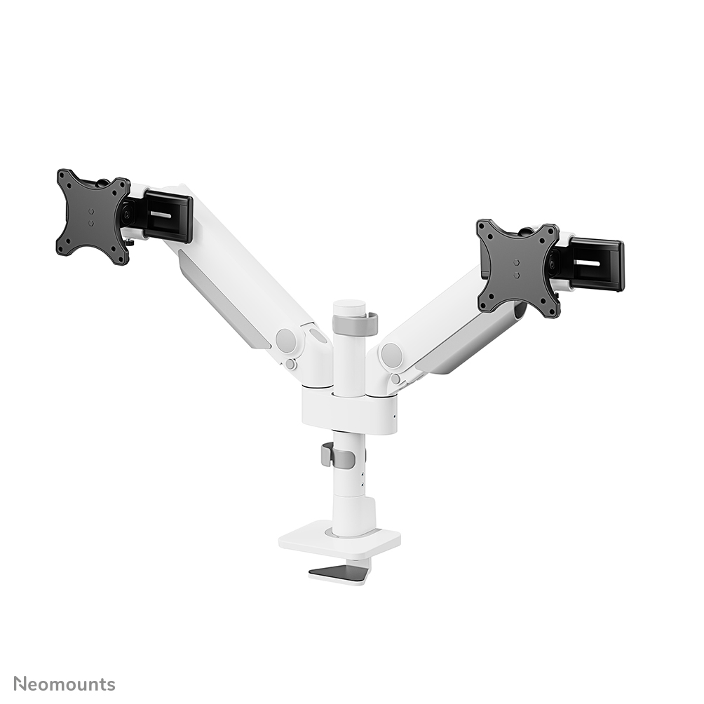 Neomounts DS65S-950WH2 Monitorarm 24-34" - gasveer - Topfix - multi-instelbaar - 180°-stop
